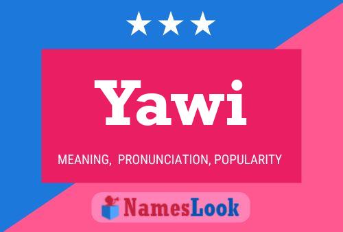 Yawi Name Poster