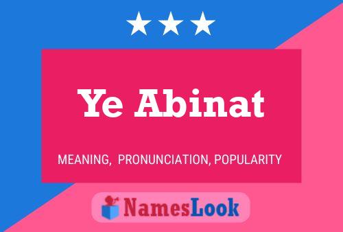 Ye Abinat Name Poster