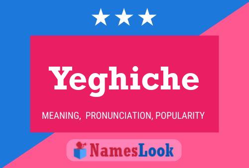 Yeghiche Name Poster