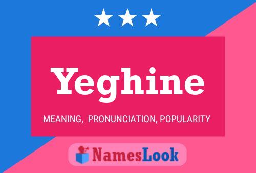 Yeghine Name Poster