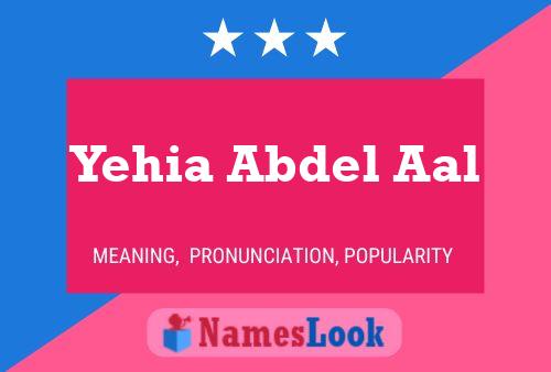 Yehia Abdel Aal Name Poster