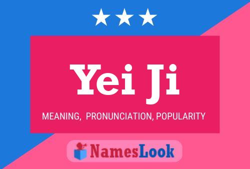 Yei Ji Name Poster