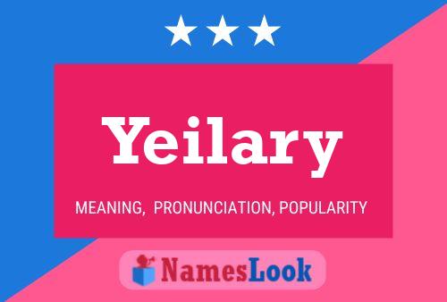 Yeilary Name Poster