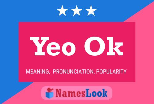 Yeo Ok Name Poster