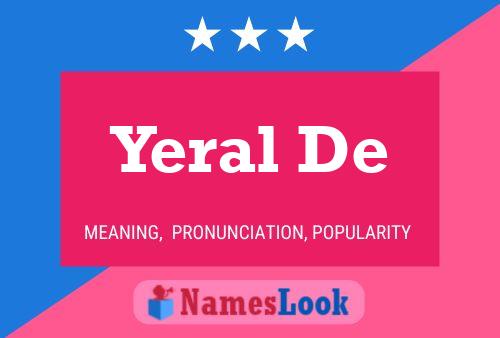 Yeral De Name Poster