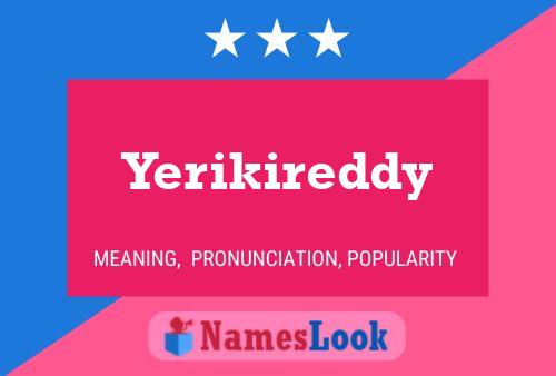 Yerikireddy Name Poster