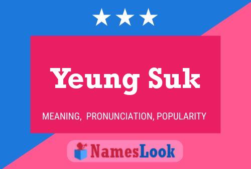 Yeung Suk Name Poster