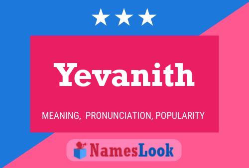 Yevanith Name Poster