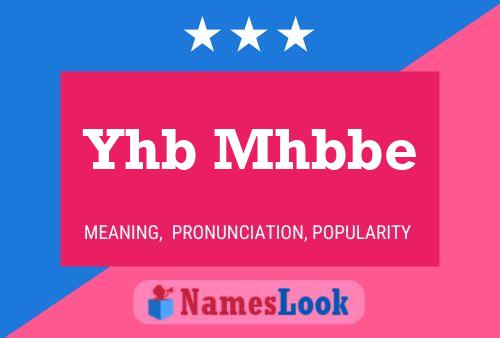 Yhb Mhbbe Name Poster