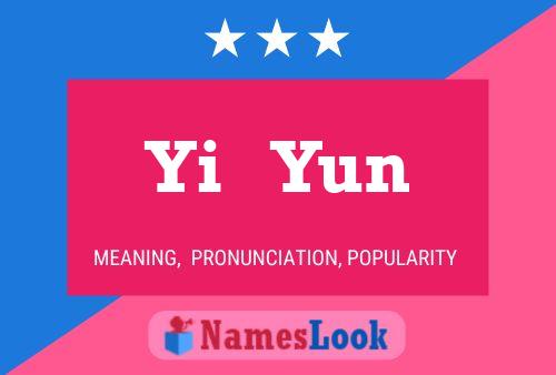 Yi   Yun Name Poster