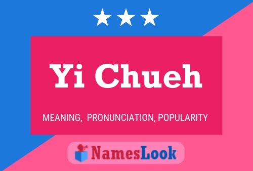 Yi Chueh Name Poster