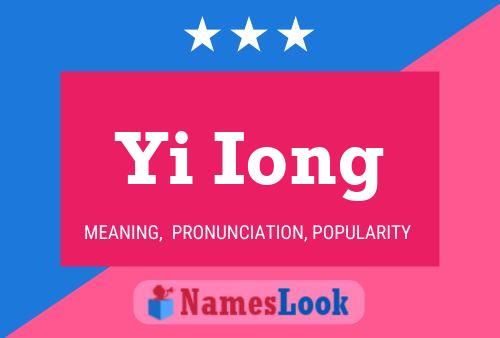 Yi Iong Name Poster