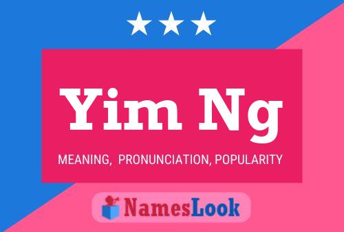 Yim Ng Name Poster