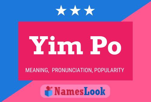 Yim Po Name Poster