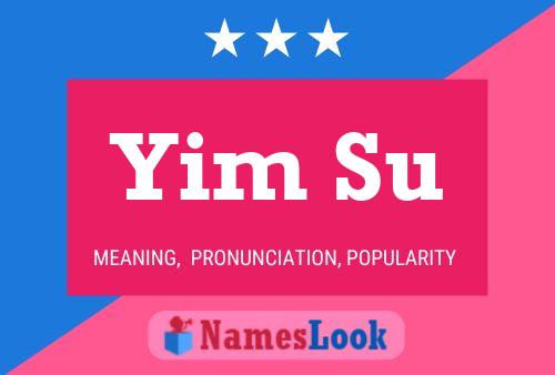 Yim Su Name Poster