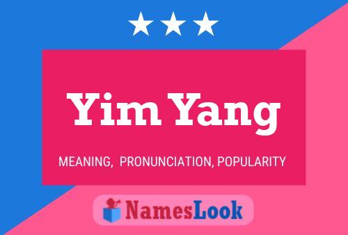 Yim Yang Name Poster