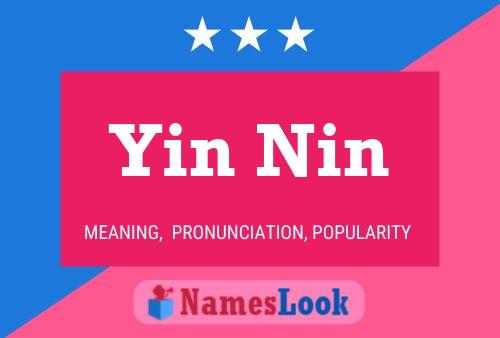 Yin Nin Name Poster