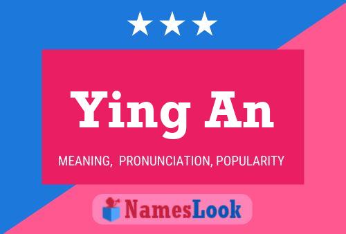 Ying An Name Poster