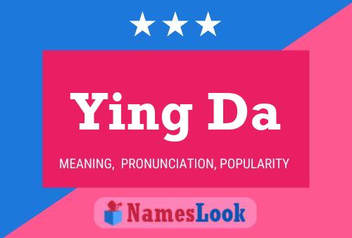 Ying Da Name Poster