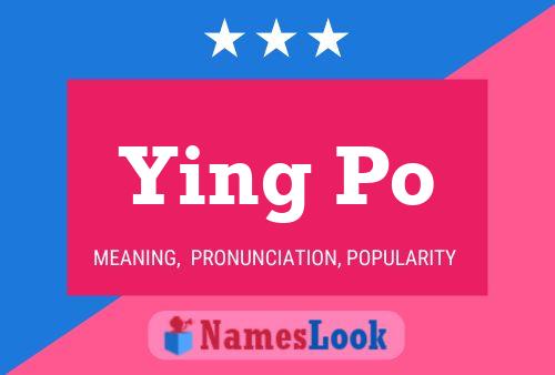 Ying Po Name Poster