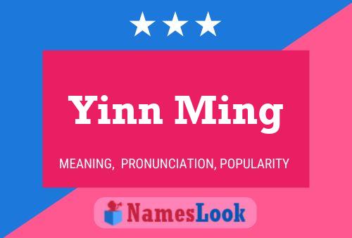 Yinn Ming Name Poster