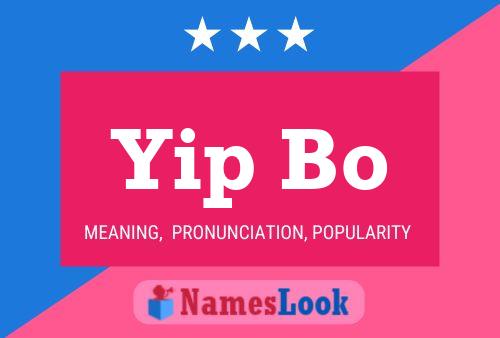 Yip Bo Name Poster