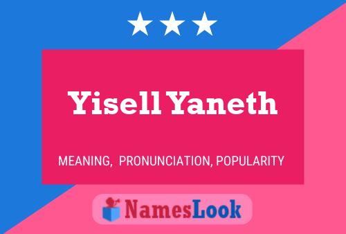 Yisell Yaneth Name Poster