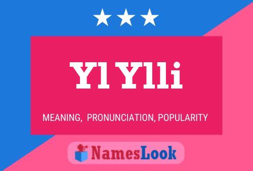 Yl Ylli Name Poster