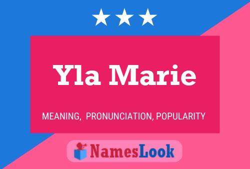 Yla Marie Name Poster