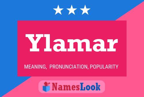 Ylamar Name Poster