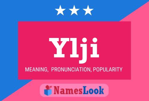 Ylji Name Poster