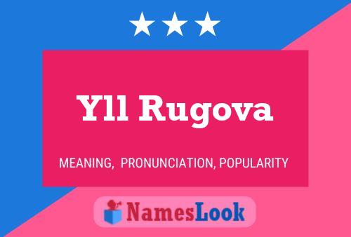 Yll Rugova Name Poster