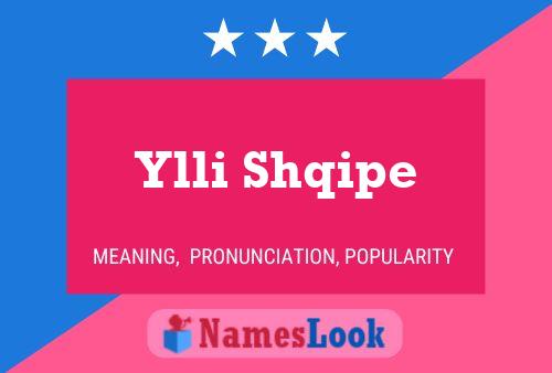 Ylli Shqipe Name Poster