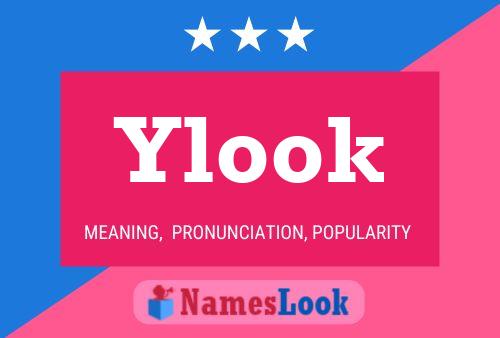 Ylook Name Poster