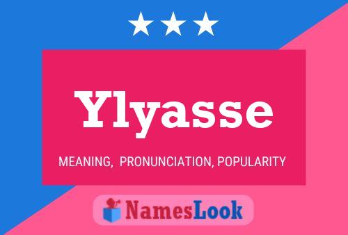 Ylyasse Name Poster