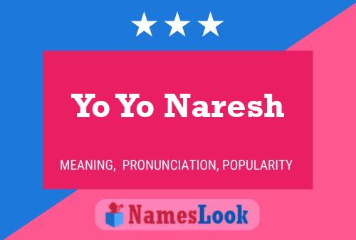 Yo Yo Naresh Name Poster