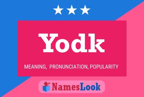 Yodk Name Poster