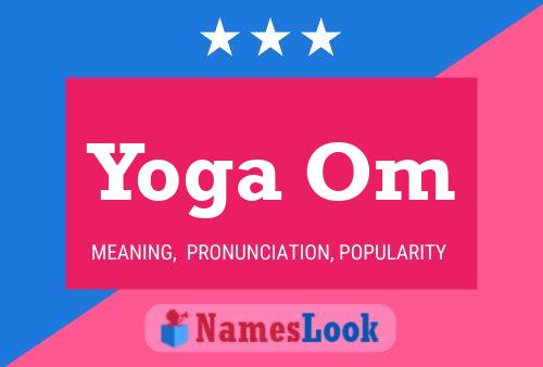 Yoga Om Name Poster