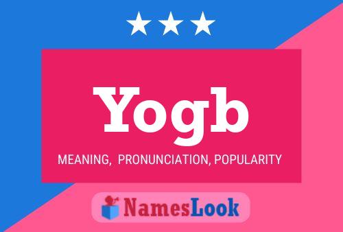 Yogb Name Poster