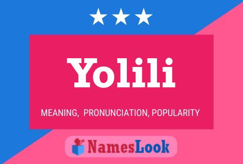 Yolili Name Poster