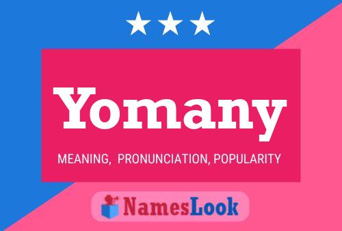 Yomany Name Poster