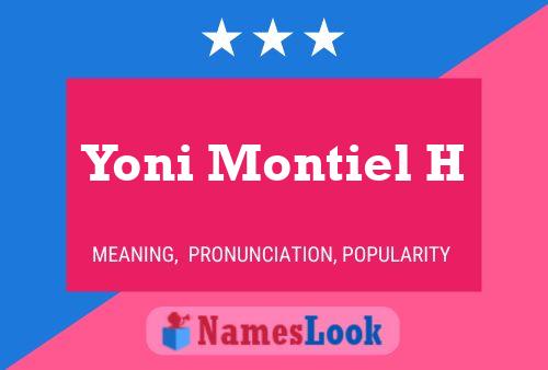 Yoni Montiel H Name Poster