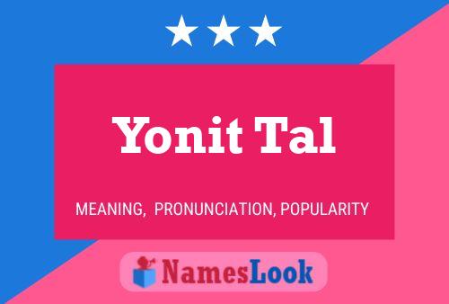 Yonit Tal Name Poster