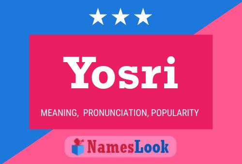 Yosri Name Poster