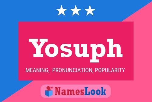 Yosuph Name Poster