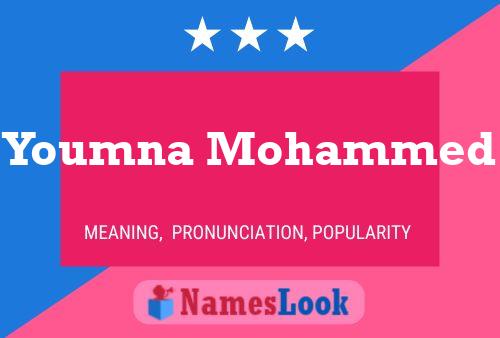 Youmna Mohammed Name Poster