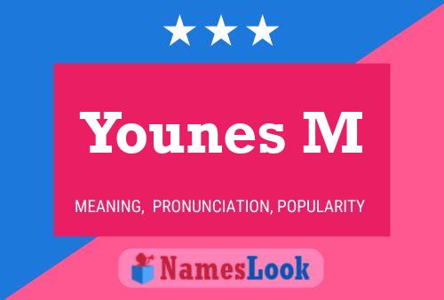 Younes M Name Poster