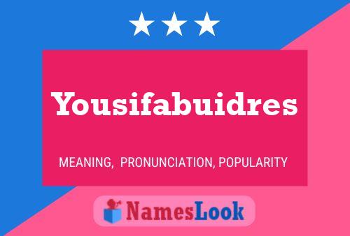 Yousifabuidres Name Poster