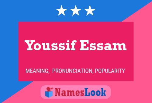 Youssif Essam Name Poster