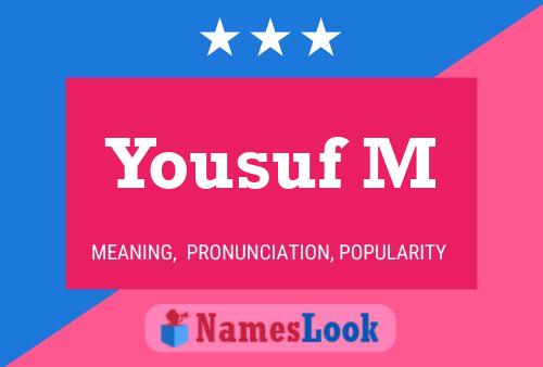 Yousuf M Name Poster